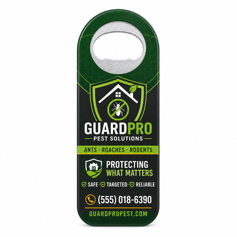 Pest Control Bottle Opener Magnets