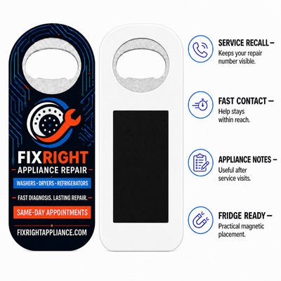 Appliance Repair custom logo bottle opener magnet - product features