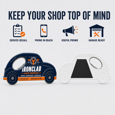 Auto Repair Shop custom logo bottle opener magnet - product features
