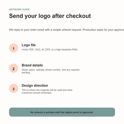 Bakery Logo Bottle Opener Magnets — logo file submission guide