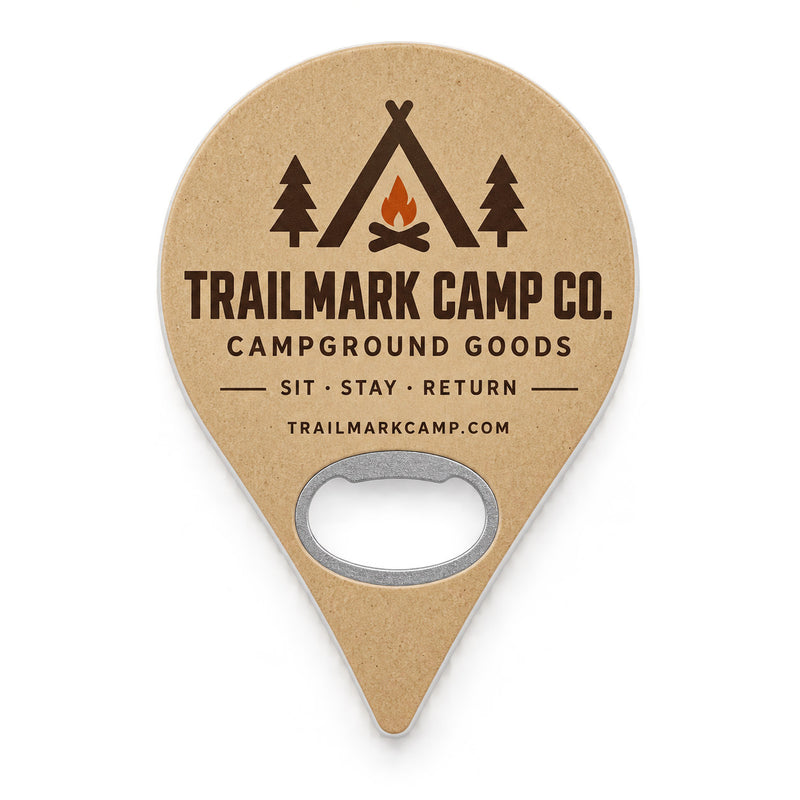 Campground Souvenir Bottle Opener Magnets