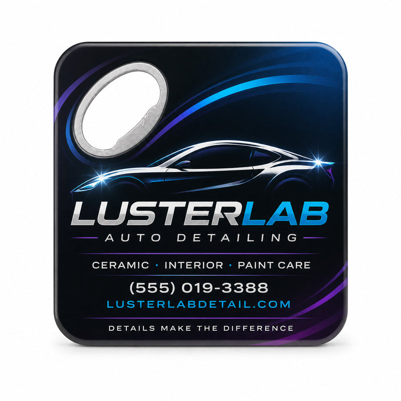 Car Detailing Logo Bottle Opener Magnets