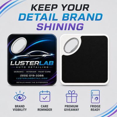Car Detailing Logo custom logo bottle opener magnet - product features