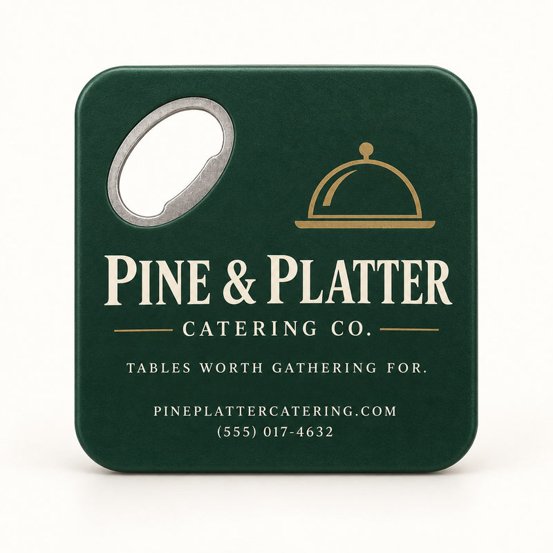 Catering Company Logo Opener Magnets