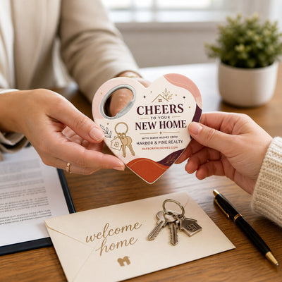 Cheers to Your New Home custom logo bottle opener magnet - promotional bottle opener magnet