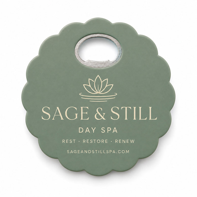 Day Spa Bottle Opener Magnets