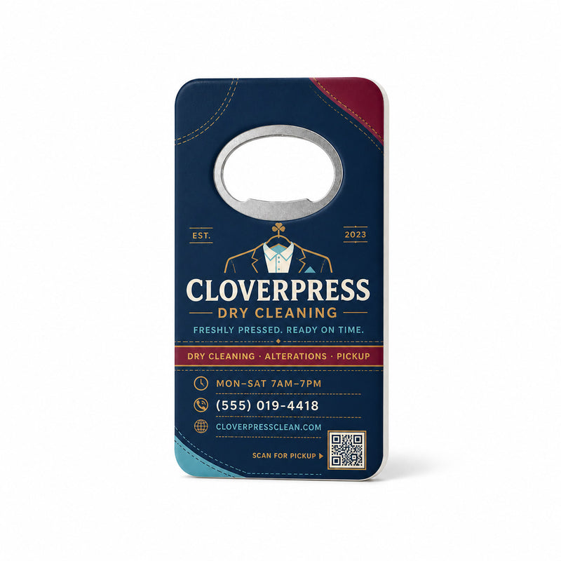Dry Cleaner Bottle Opener Magnets