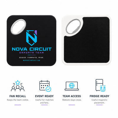 Esports Team custom logo bottle opener magnet - product features