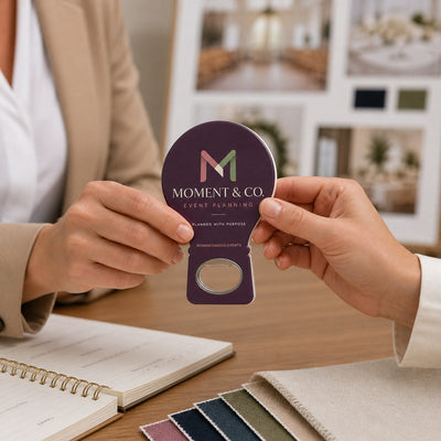 Event Planner custom logo bottle opener magnet - promotional bottle opener magnet