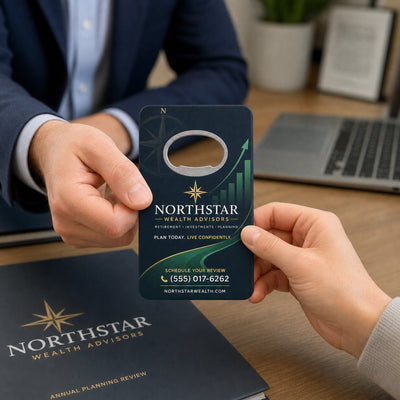 Financial Advisor Promotional custom logo bottle opener magnet - promotional bottle opener magnet