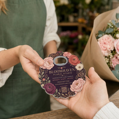Florist Logo custom logo bottle opener magnet - promotional bottle opener magnet