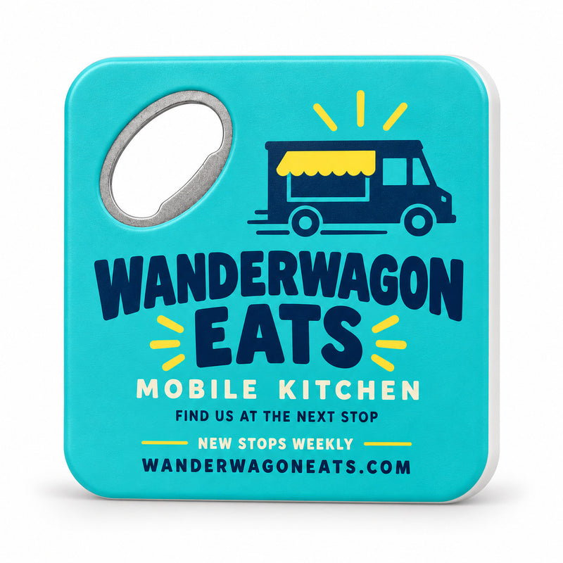 Food Truck Promotional Bottle Opener Magnets
