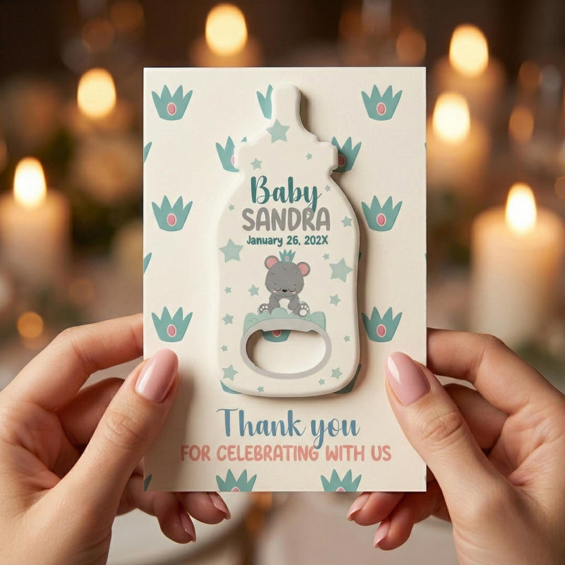 Classic Baby Shower Bottle Opener Magnets
