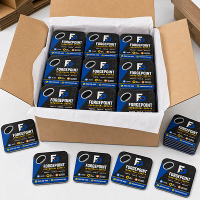Industrial Supplier custom logo bottle opener magnet - bulk order laid out before packing