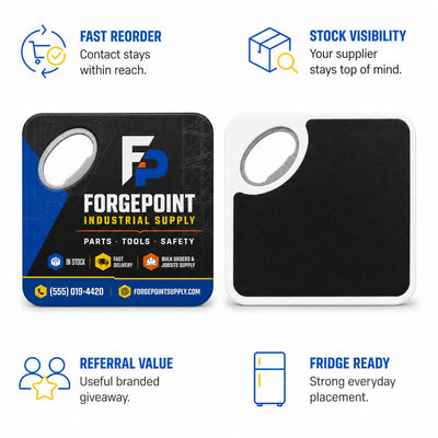 Industrial Supplier custom logo bottle opener magnet - product features