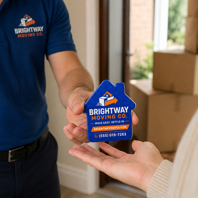 Moving Company Promotional custom logo bottle opener magnet - promotional bottle opener magnet