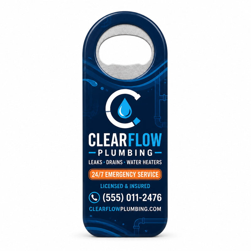Plumber Promotional Bottle Opener Magnets