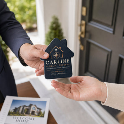 Real Estate Brokerage Logo custom logo bottle opener magnet - promotional bottle opener magnet