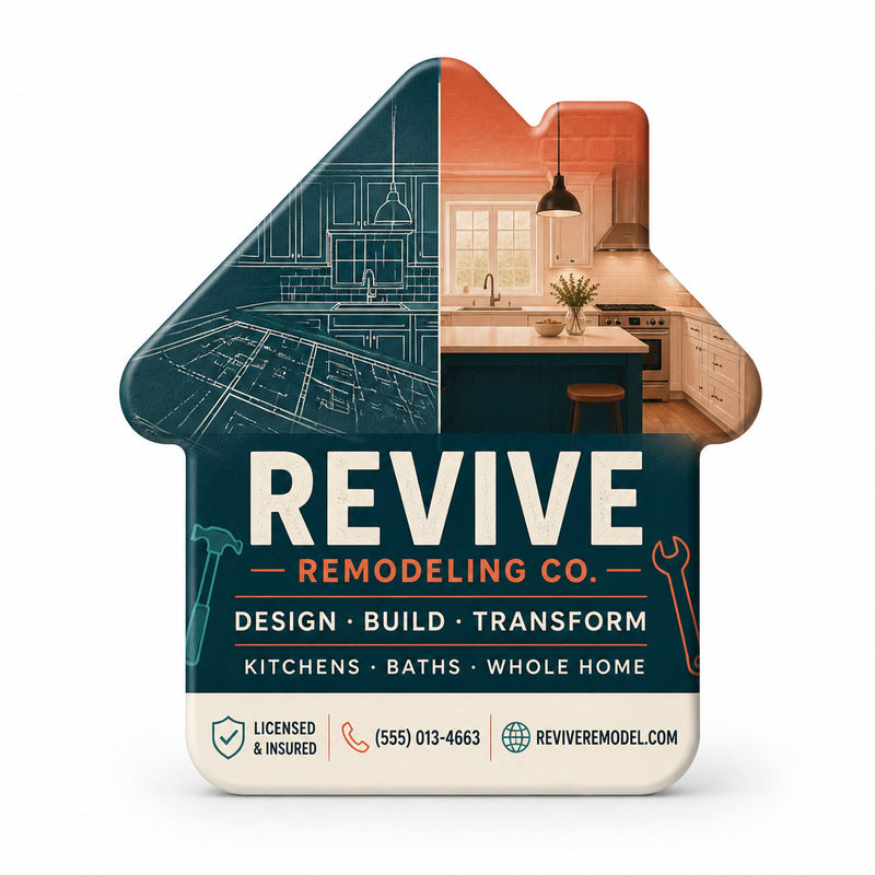 Remodeling Company Bottle Opener Magnets
