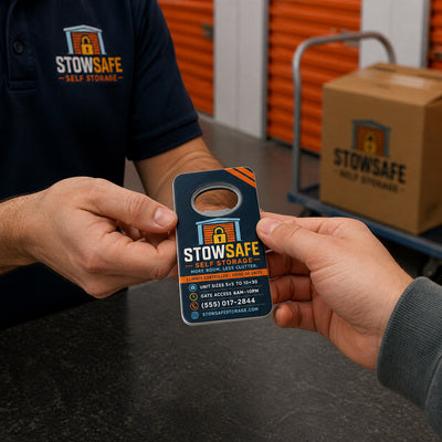 Self Storage Facility custom logo bottle opener magnet - promotional bottle opener magnet