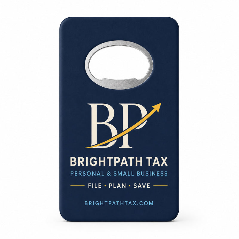 Tax Preparation Service Bottle Opener Magnets